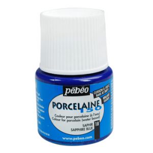 Farba do porcelany/szkła/ceramiki Pebeo Porcelaine150, 18 Sapphire Blue